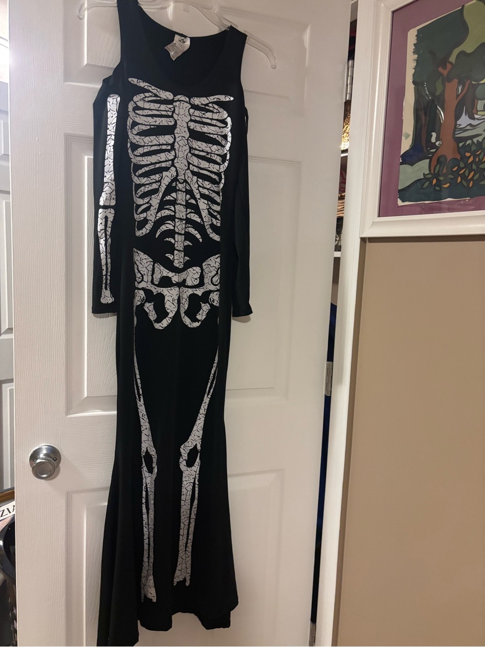 Spirit Black Maxi Skeleton Costume Dress
